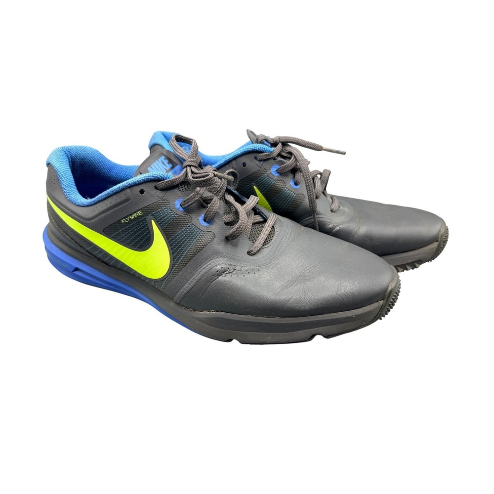 Nike Lunar Command Golf Shoes Dark Grey Blue Volt 704427-004 Mens 10.5